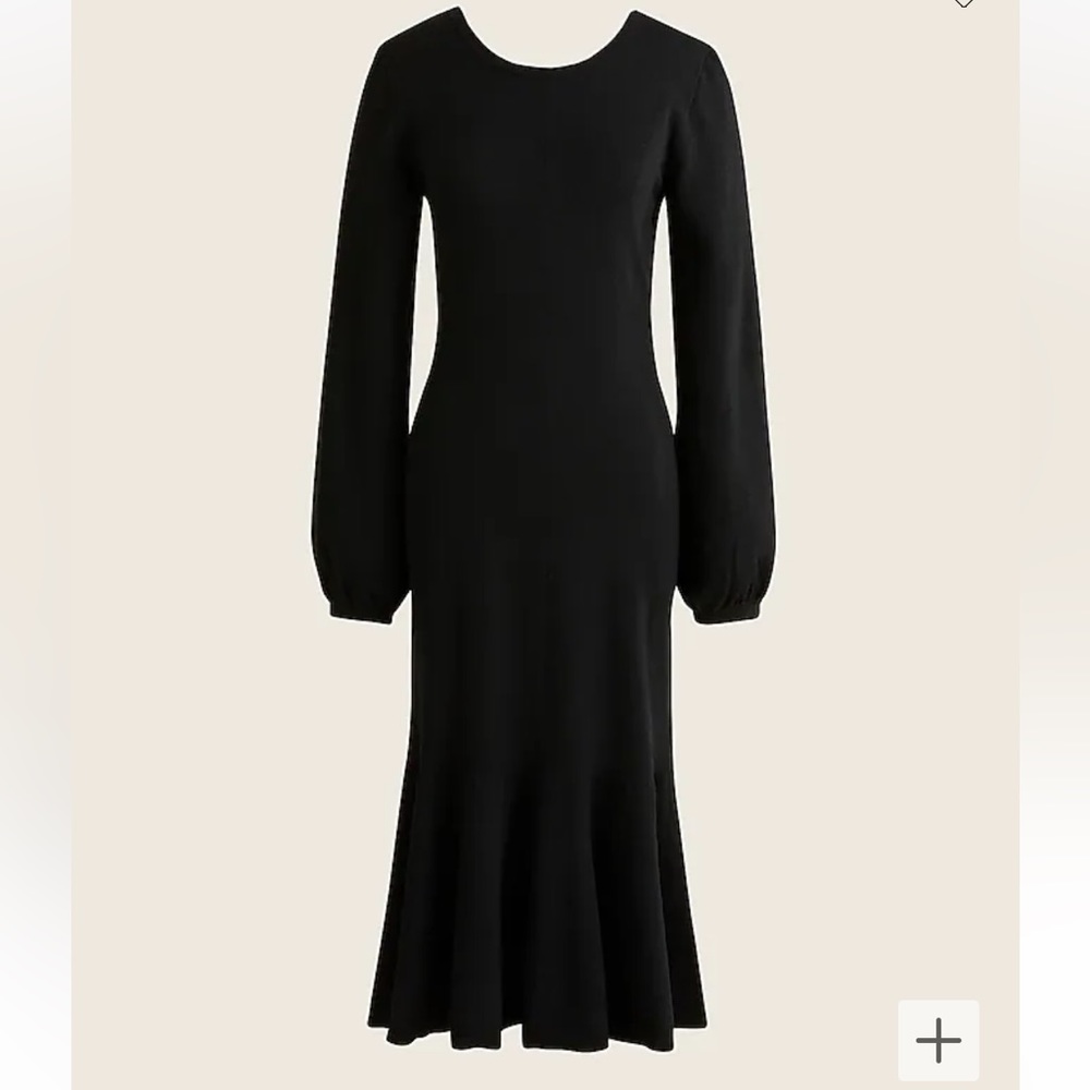 NWT J. Crew Large Holiday Cocktail Dress Large Twist-back sweater-dress